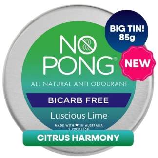 No Pong Luscious Lime Bicarb Free 85g